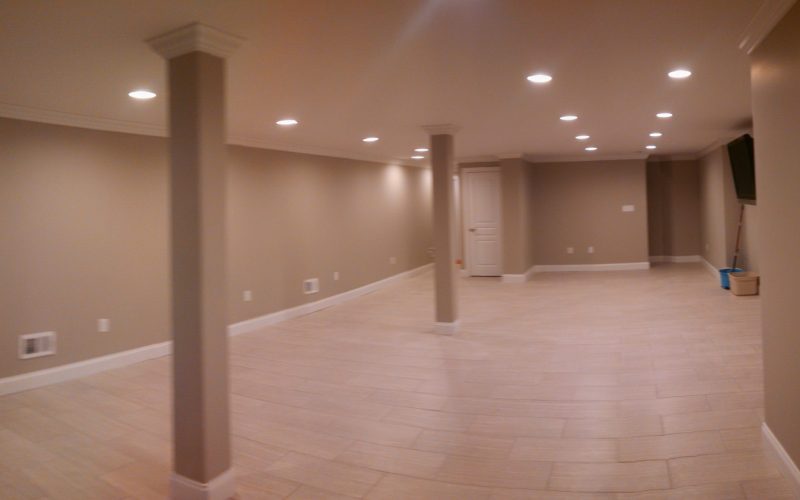 before basement renovation
